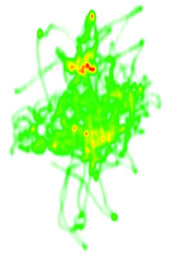 Second half heat map for Bath City U18