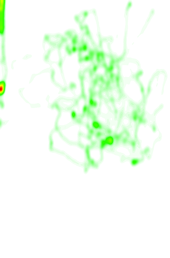 Second half heat map for Bath City U18