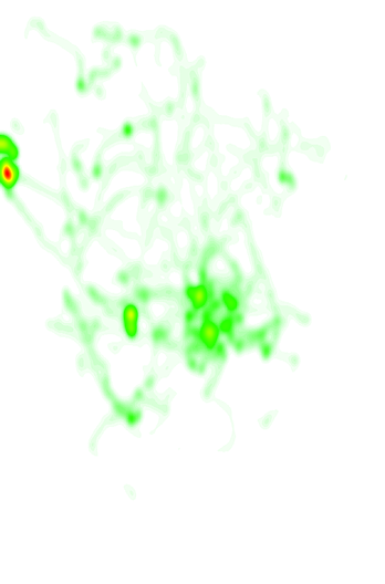 Second half heat map for Bath City U18