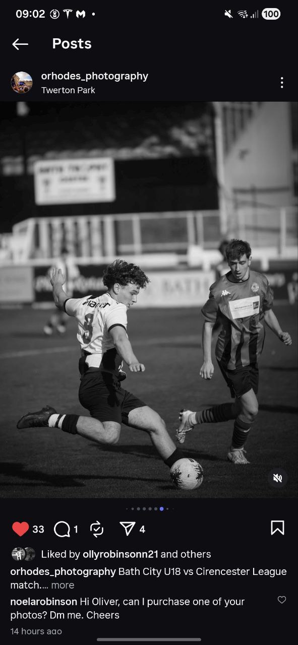 Bath City U18 vs Cirencester